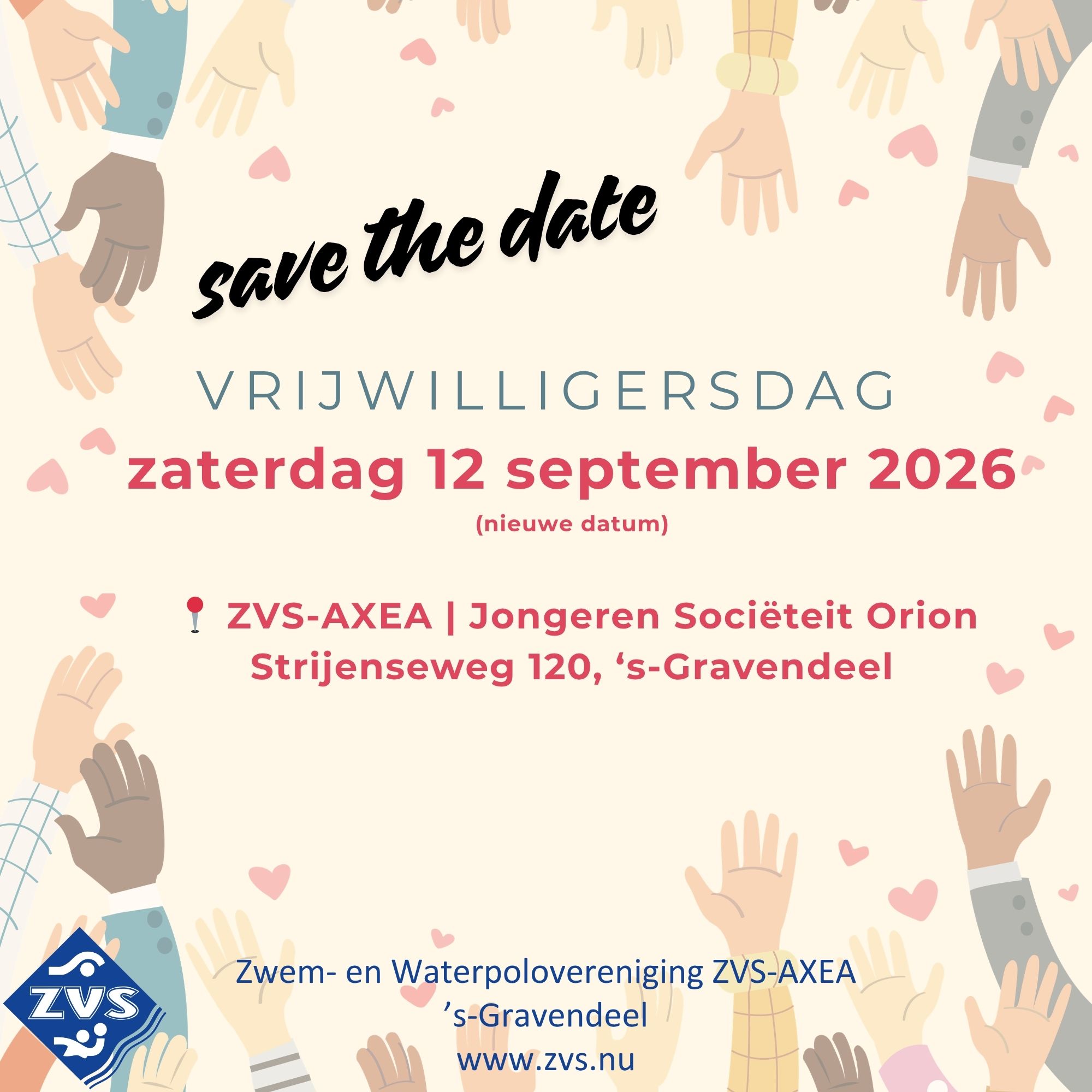 Vrijwilligersdag ZVS-AXEA 12 september 2026 - save the date