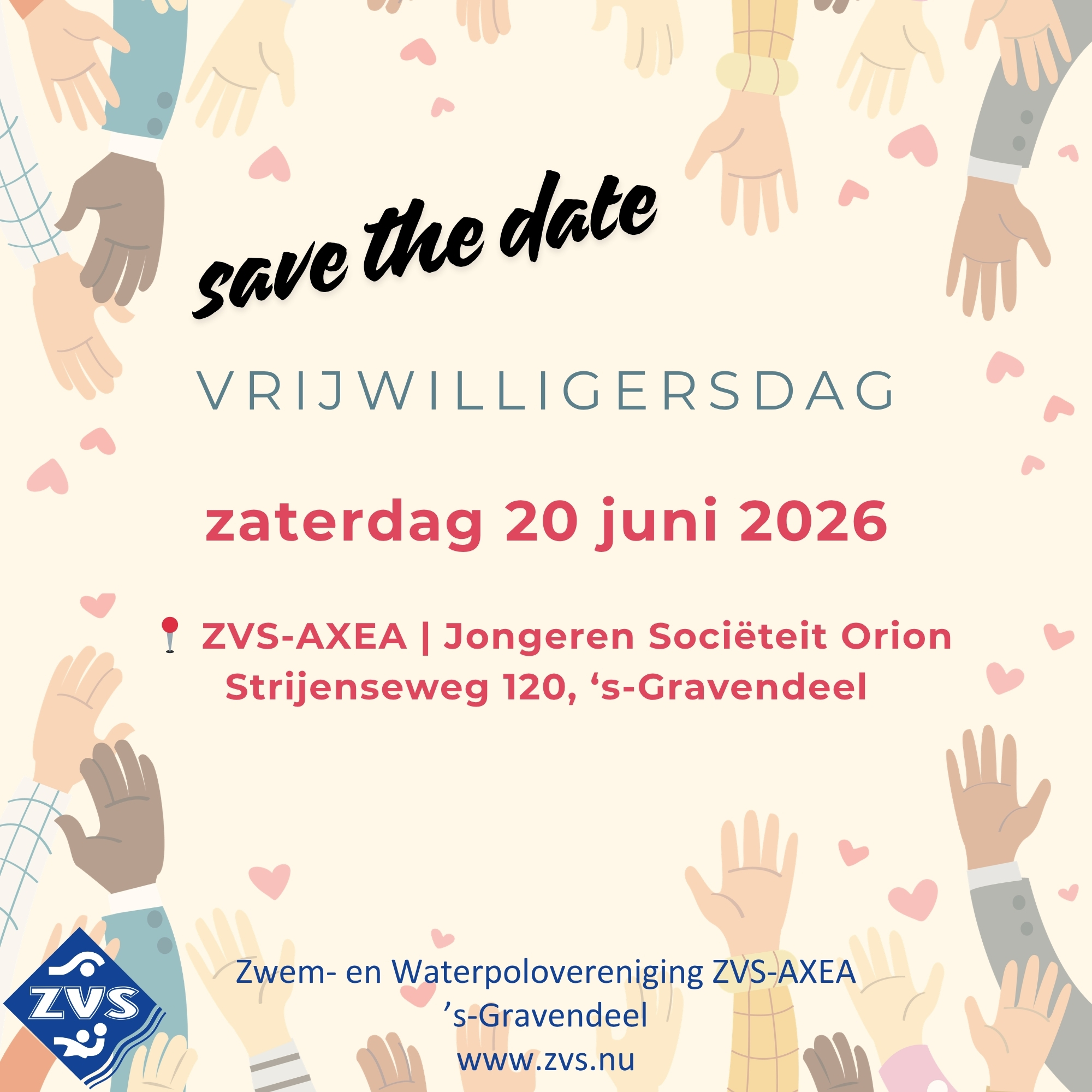 Vrijwilligersdag ZVS-AXEA 20 juni 2026 - save the date