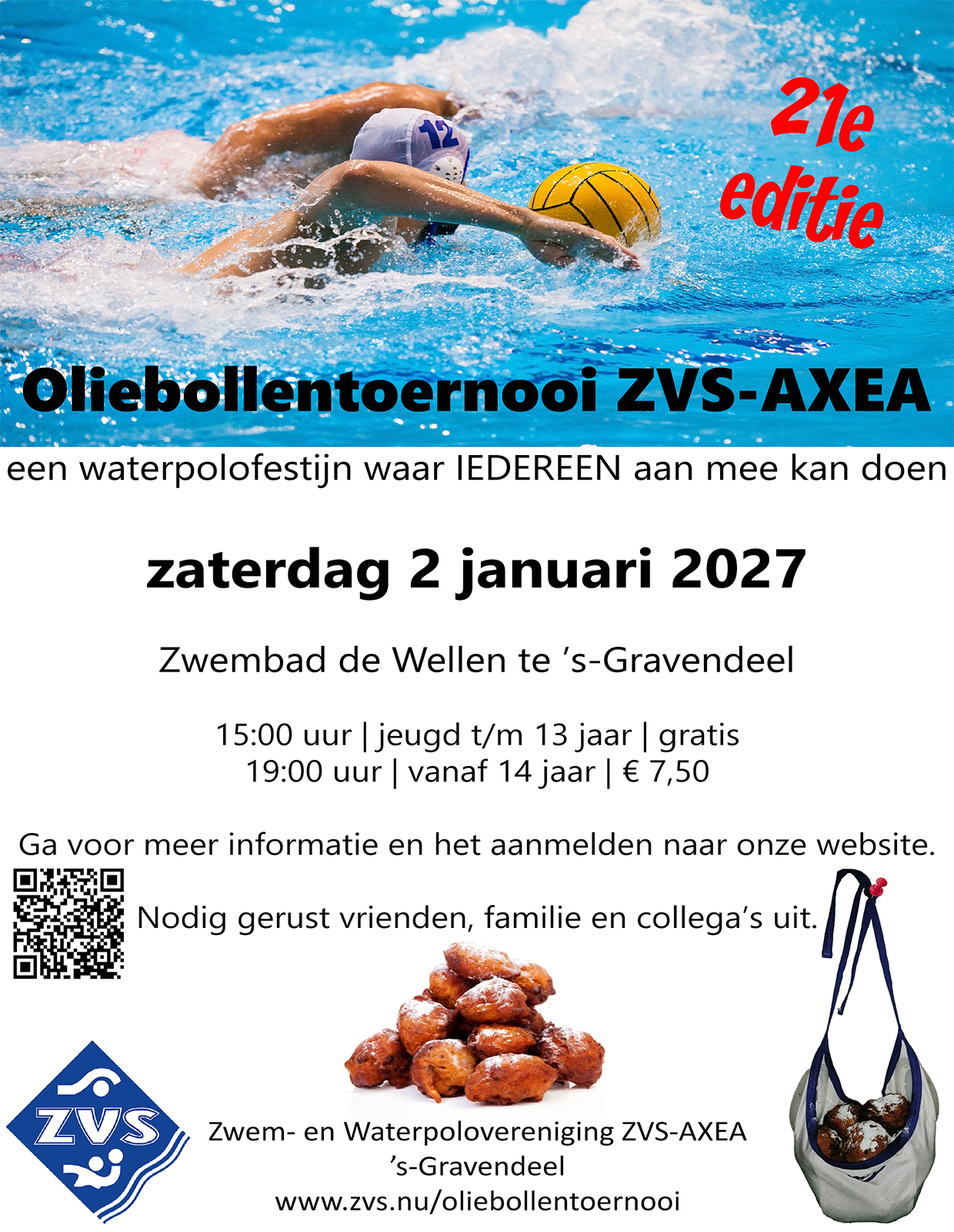 21e Oliebollentoernooi ZVS-AXEA 2 januari 2027